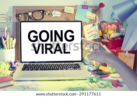 Going viral business concept