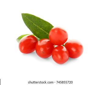 Goji Berries On White Background