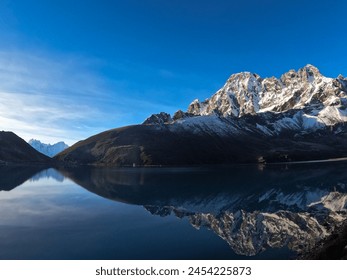 The Gokyo Lakes are a series of turquoise glacial lakes located in the Gokyo Valley, within the Sagarmatha National Park in the Everest region of Nepal.