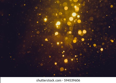 Gold abstract bokeh background