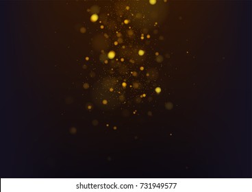 Gold abstract bokeh background. Vector illustration - Shutterstock ID 731949577