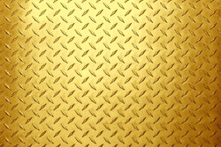 Gold Background, Metal Texture With Diamond Print.