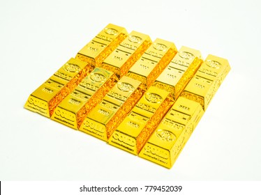 Gold Bar Replica Lump Gold White Stock Photo 779452039 | Shutterstock