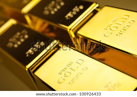 Gold bars background