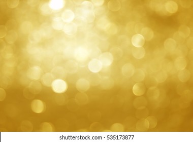 Gold Bokeh Abstract Background Defocused Lights