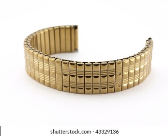 Gold Bracelet For Watch Over White