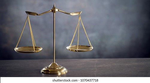 Gold Brass Balance Scale