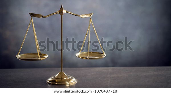 Gold brass balance
scale