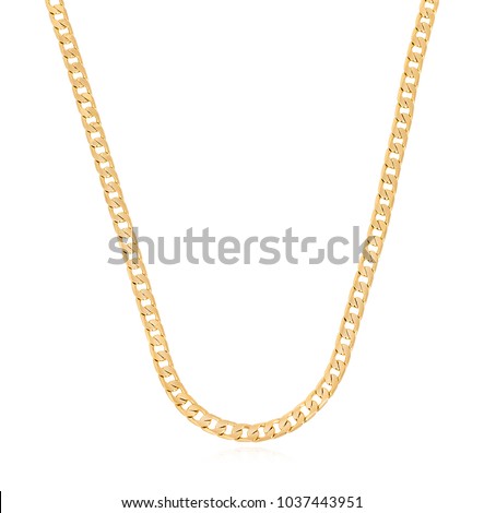 Gold chain neckless
