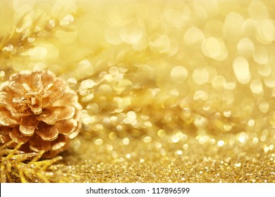 Gold Christmas Background