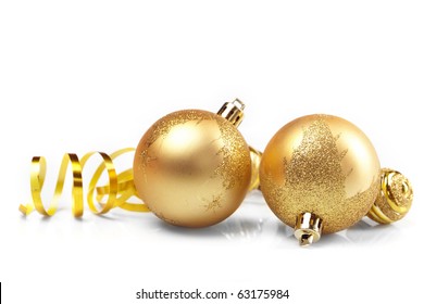 Gold Christmas Balls