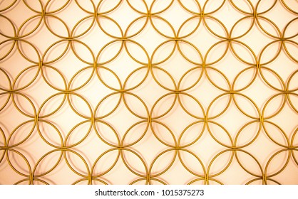 Gold circles pattern