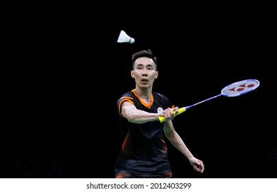 GOLD COAST, AUSTRALIA - APRIL 09, 2018: Lee Chong Wei of Malaysia competes in the Badminton Mixed Team match of the Gold Coast 2018 Commonwealth Games at Carrara Sports and Leisure Centre.