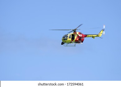 GOLD COAST - JANUARY 18: The Westpac Life Saver Rescue Helicopter Service Is The Longest Serving Search And Rescue Helicopter Service In The World. January 18, 2014 Gold Coast, Australia