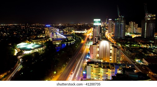 Gold Coast At Night, Queensland, Australia