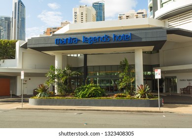 Gold Coast, QLD/Australia - 02 26 2019: Mantra Hotel Facade Gold Coast, Surfers Paradise