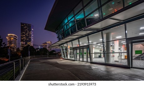 Gold Coast, Queensland, Australia - Aug 24, 2022: Gold Coast Convention And Exhibition Centre Building