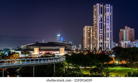 Gold Coast, Queensland, Australia - Aug 24, 2022: Gold Coast Convention And Exhibition Centre Building