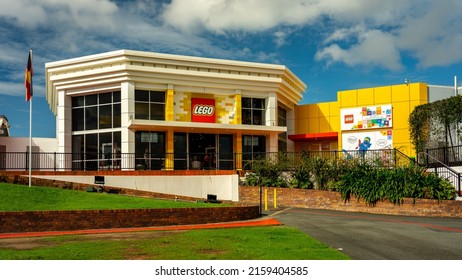 Gold Coast, Queensland, Australia - May 18, 2022: Lego Store At Dreamworld Theme Park