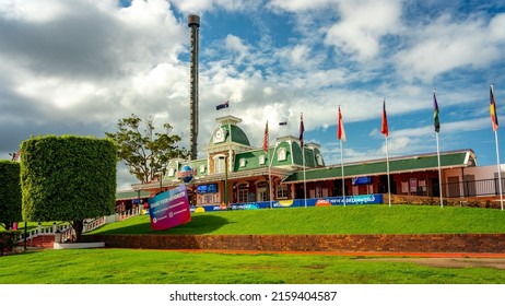 Gold Coast, Queensland, Australia - May 18, 2022: Dreamworld Theme Park Entrance