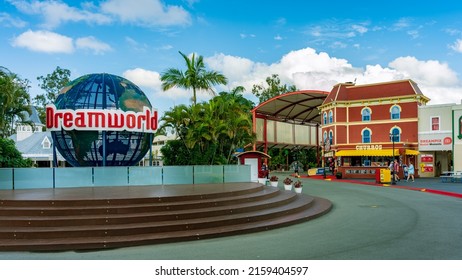 Gold Coast, Queensland, Australia - May 18, 2022: Inside The Dreamworld Theme Park