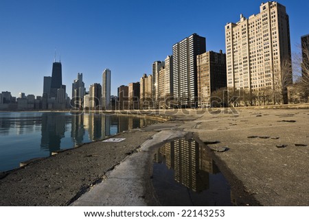 Gold Coast reflected, Chicago, IL.
