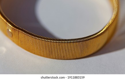 Gold Colored Bracelet For Shirt