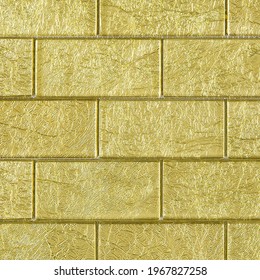 Gold Colored Glass Subway Tile Texture For Walls