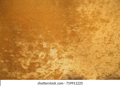 Gold Colour Velvet Fabric Background Texture