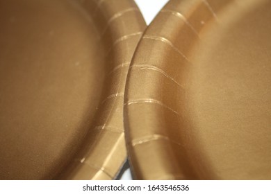 Gold Decorative Holiday Paper Plates