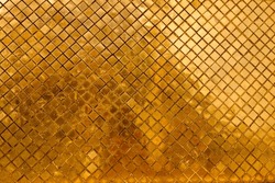 Gold Diamond Pattern Rusty Reflected Texture Background