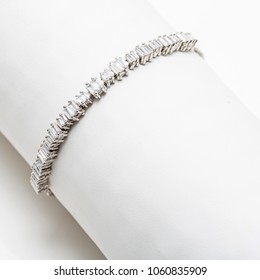 Gold And Diamond Tennis Bracelet