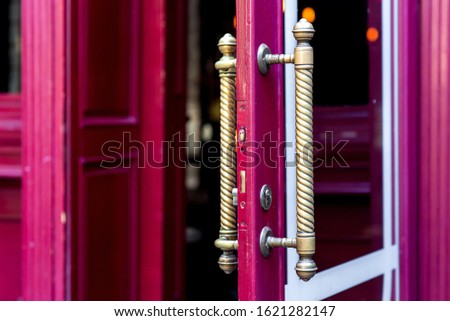 Similar – Image, Stock Photo Open front door close-up to new home