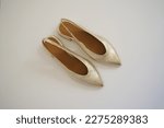 Gold elegant shoes for event