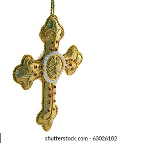 A Gold Embroidered Crucifix