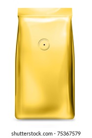 Gold Foil Bag With Air Valve