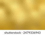 Gold foil leaf, frosted glass texture background, raster version.