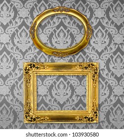 Gold Frame On Wall Stock Photo 103930580 | Shutterstock