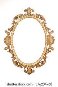 Gold Gilt Decorative Rococo Frame Isolated Stock Photo 376234768 ...