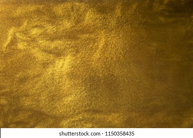 Gold Glitter Liquid Flow Texture Background