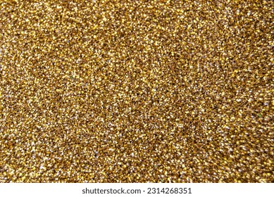 gold glitter on white background - Shutterstock ID 2314268351