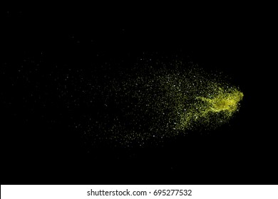 Gold Glitter Powder Explosion Golden Color Stock Photo Shutterstock