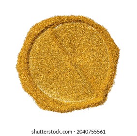 Gold Glitter Ring Texture Isolated On Stock Photo 2040755561 | Shutterstock