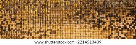 Gold glitter texture shiny glitter wrapping paper Background for Christmas holiday wallpaper