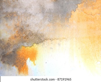 Gold and Grey Watercolor Background 1
