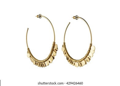 Gold Hoop Earrings 