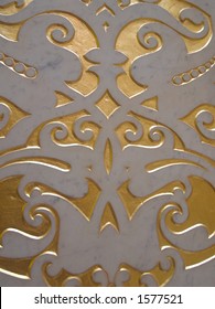 Gold Inlay Of The Art Deco Marble In The Rookery Building