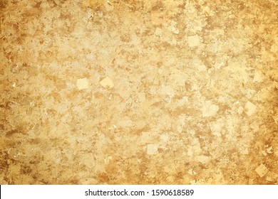 Gold Leaf Attached To The Wall Texture Background