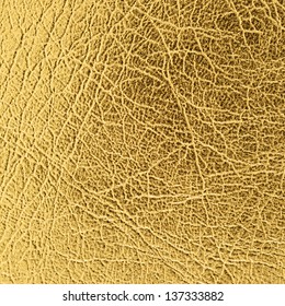 Gold Leather Texture Background