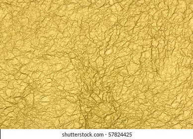 Gold Matt Crumpled Paper Texture Background Stock Photo 57824425 ...